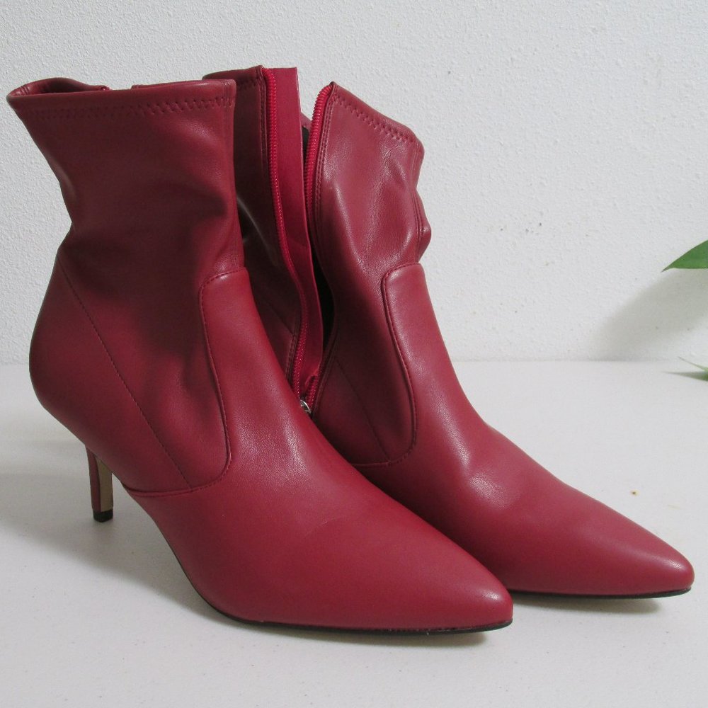 Marc Fisher Red Adia Boots Size 10M